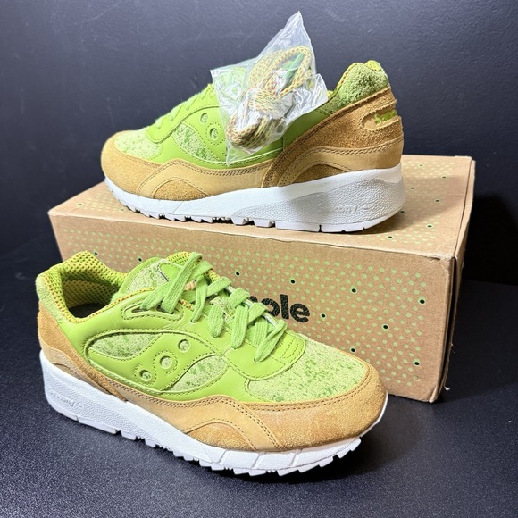 Saucony Men's Shadow 6000 Avocado Toast  [S70447-1] Size 7.5 Saucamole Green Tan - Picture 2 of 16